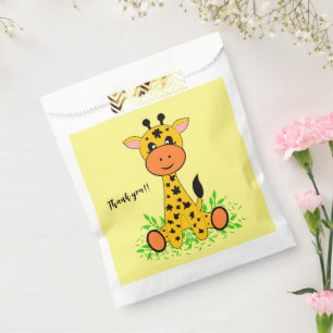 Cute funny baby giraffe for kids any age birthday favour bag