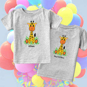 Cute funny baby giraffe for kids T-Shirt