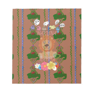 Cute Funny Baby Lion King: Hakuna Matata Design Notepad