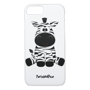Cute & Funny Baby Zebra Cartoon Personalise iPhone 8/7 Case