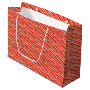 Cute Funny Bacon  Large Gift Bag