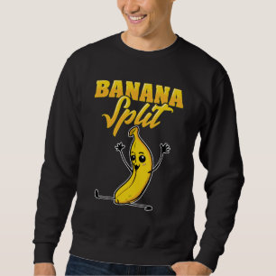 Cute & Funny Banana Split Gymnastics Sweatshirt
