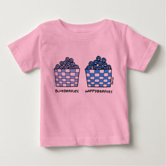 Cute Funny Blueberries Happyberries Baby Outerwear T-Shirt