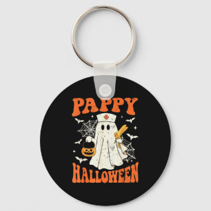 Cute Funny Boo Ghost Nurses Pappy Halloween Obgyn  Key Ring