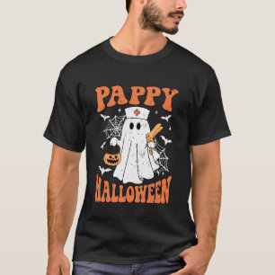Cute Funny Boo Ghost Nurses Pappy Halloween OBGYN T-Shirt