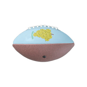 Cute funny bunch of grapes cartoon illustration football