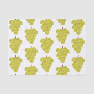 Cute funny bunch of grapes cartoon illustration tissue paper