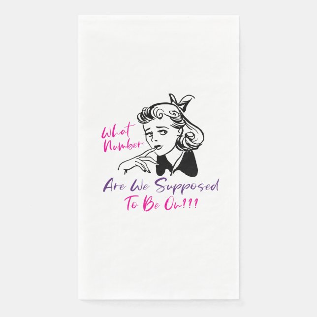 Cute Funny Bunco Party Napkin (Front)