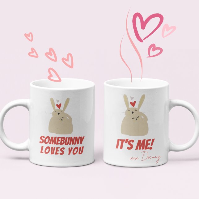 Cute Funny Bunnies Rabbit Pun Love Coffee Mug (Creator Uploaded)