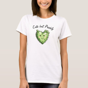 Cute Funny Cactus Heart Valentine's Day T-Shirt