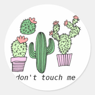 Cute Funny Cactus Stickers