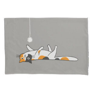 Cute Funny Calico Cat Pet Kitty Cat Lover's Pillowcase