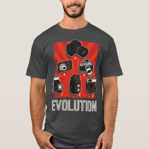 Cute Funny Camera Evolution Photographer T-Shirt
