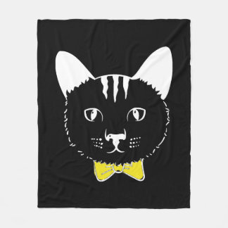 Cute funny cat fleece blanket