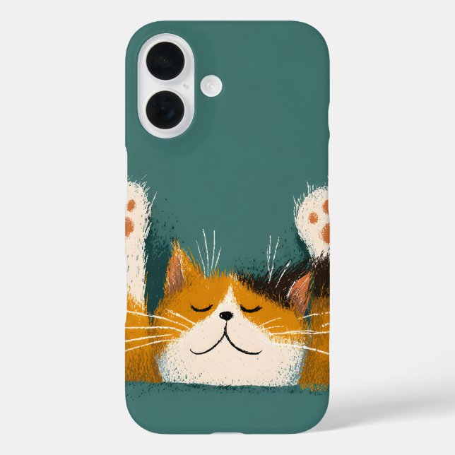 Cute Funny Cat Nap Case-Mate iPhone Case (Back)