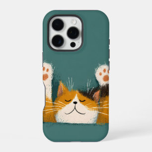 Cute Funny Cat Nap iPhone 16 Pro Case