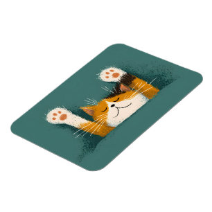 Cute Funny Cat Nap Magnet