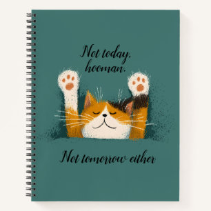 Cute Funny Cat Nap Notebook