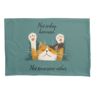 Cute Funny Cat Nap Pillowcase
