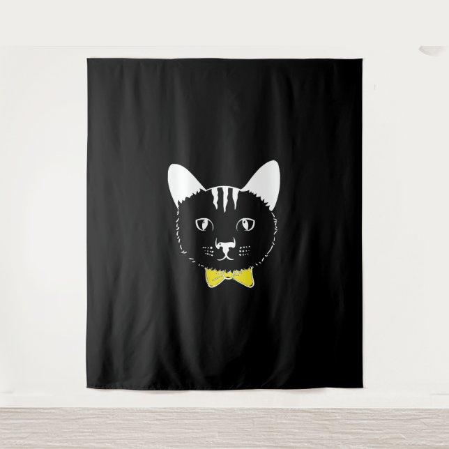 Cute funny cat tapestry (Front)