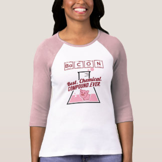 Cute Funny Chemistry Bacon Pink T-Shirt