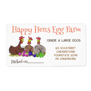Cute funny chickens cartoon egg carton