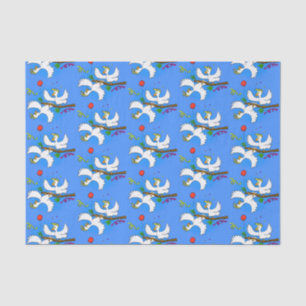 Cute funny cockatoo birds cartoon tissue paper