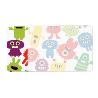 Cute Funny Colourful Monsters Pattern