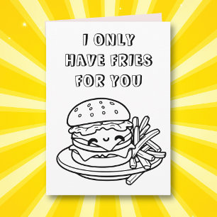 Cute Funny Colouring Page Pun   Happy Anniversary  Card