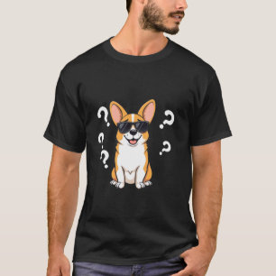 Cute Funny Corgi Puppy Funny Incognito Dog Men Wom T-Shirt