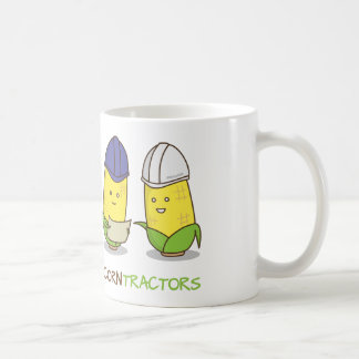 Cute Funny Corn Contractors Punny Humour Coffee Mug