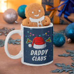 Cute Funny Custom Family Santa Hat Christmas Coffee Mug<br><div class="desc">Easily personalize this fun Santa hat design with your own custom text. Make a unique matching set for the winter holiday family reunion!</div>