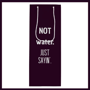 Cute Funny Dark Red Wine Coloured Gift Bag