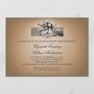 cute funny design engagement party invitations