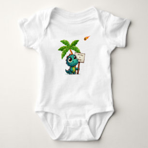 cute, funny dinosaur baby bodysuit