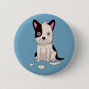 Cute & Funny Dog custom colour buttons