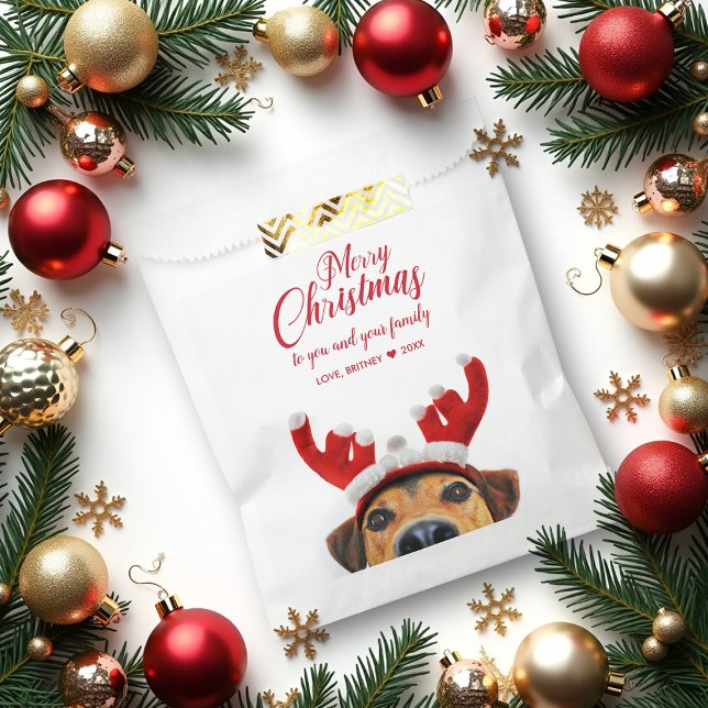 Cute Funny Dog Reindeer Antler Headband Christmas  Favour Bag (Creator Uploaded)