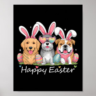 Cute Funny Easter Outfit Women Girls Kids Happy Ea Poster