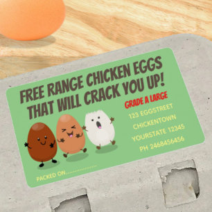 Cute funny eggs cartoon egg carton