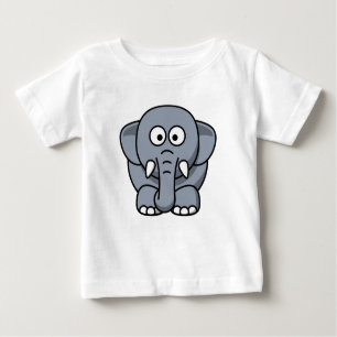 Cute Funny Elephant - Grey T-Shirt