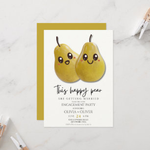 Cute funny engagement party invitation
