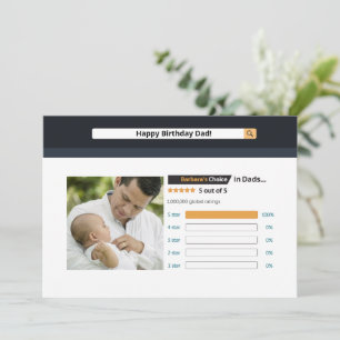 Cute Funny Father Birthday Card for Dad