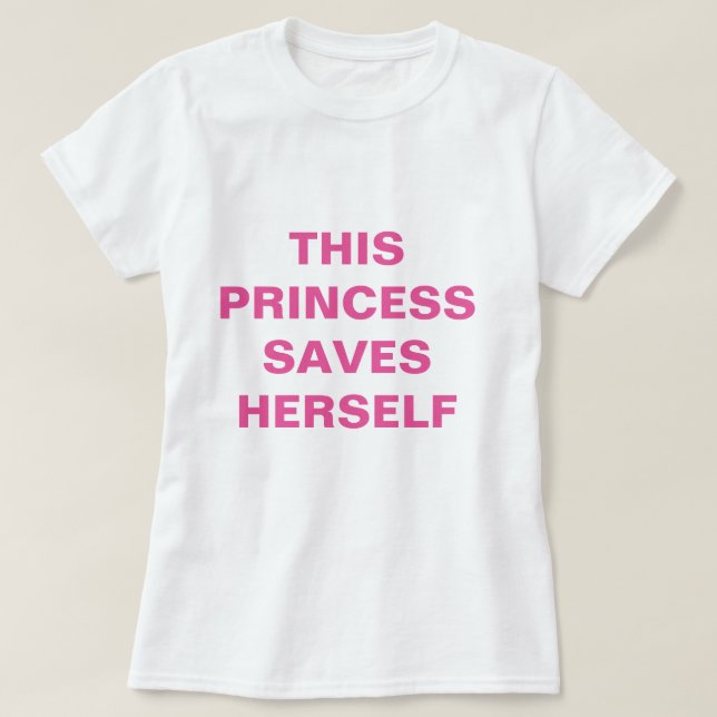 Cute Funny Feminist T-Shirt (Design Front)