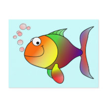 Cute Funny Fish - Colourful