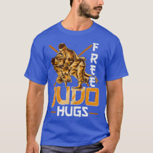 Cute Funny Free Judo Hugs MMA Mixed Martial Arts T-Shirt