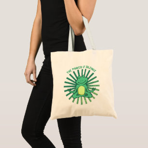 Cute Funny Frog Meditation Yoga Tote Bag