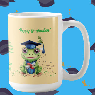 Cute Funny Frog Photo Message Graduation Gift  Coffee Mug