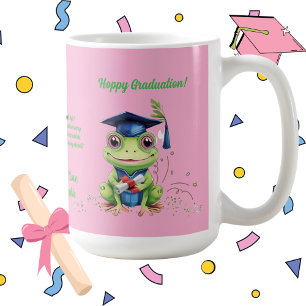 Cute Funny Frog Photo Message Graduation Gift  Coffee Mug
