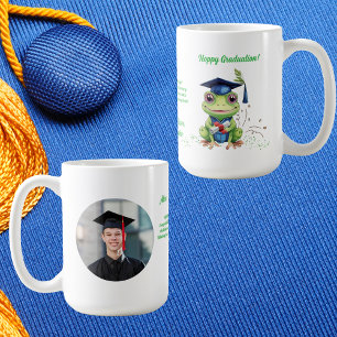 Cute Funny Frog Photo Message Graduation Gift  Coffee Mug