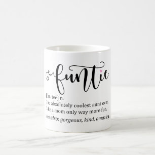 Cute Funny Funtie Aunt Definition Coffee Mug